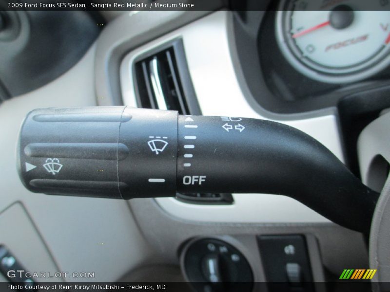 Sangria Red Metallic / Medium Stone 2009 Ford Focus SES Sedan