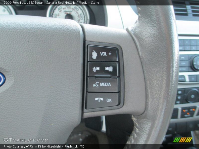 Sangria Red Metallic / Medium Stone 2009 Ford Focus SES Sedan