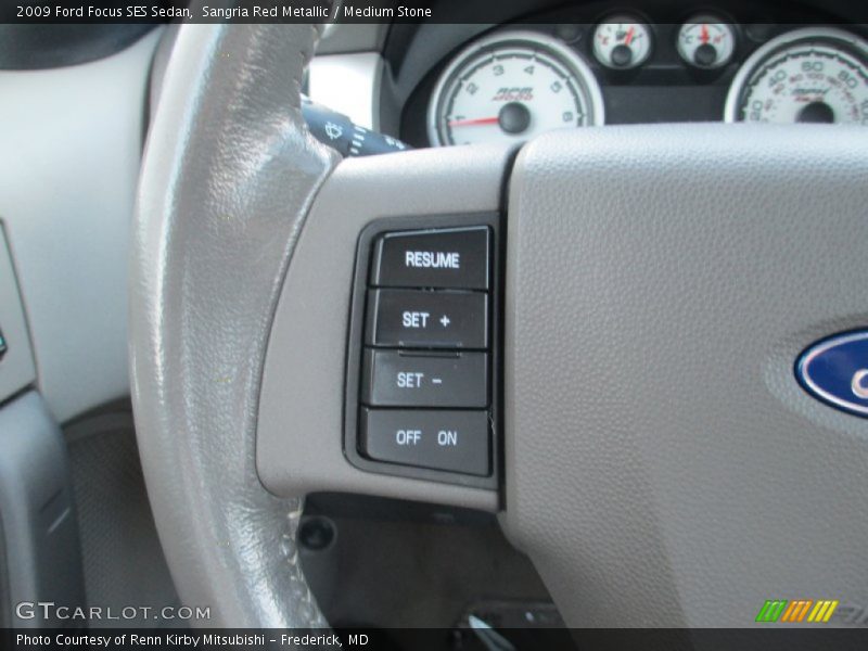 Sangria Red Metallic / Medium Stone 2009 Ford Focus SES Sedan