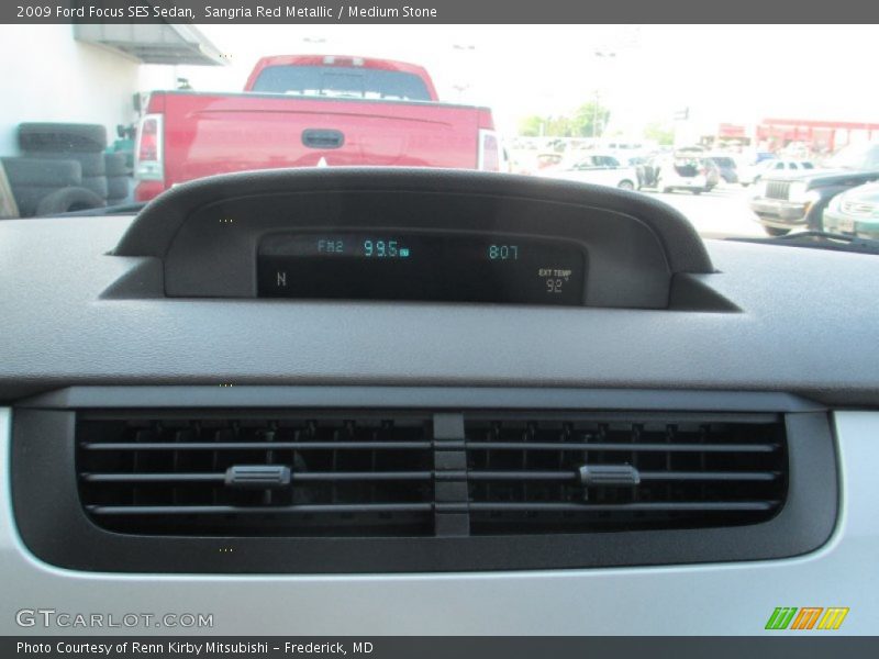 Sangria Red Metallic / Medium Stone 2009 Ford Focus SES Sedan