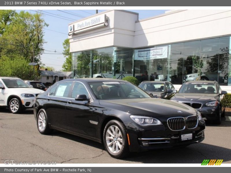 Black Sapphire Metallic / Black 2013 BMW 7 Series 740Li xDrive Sedan