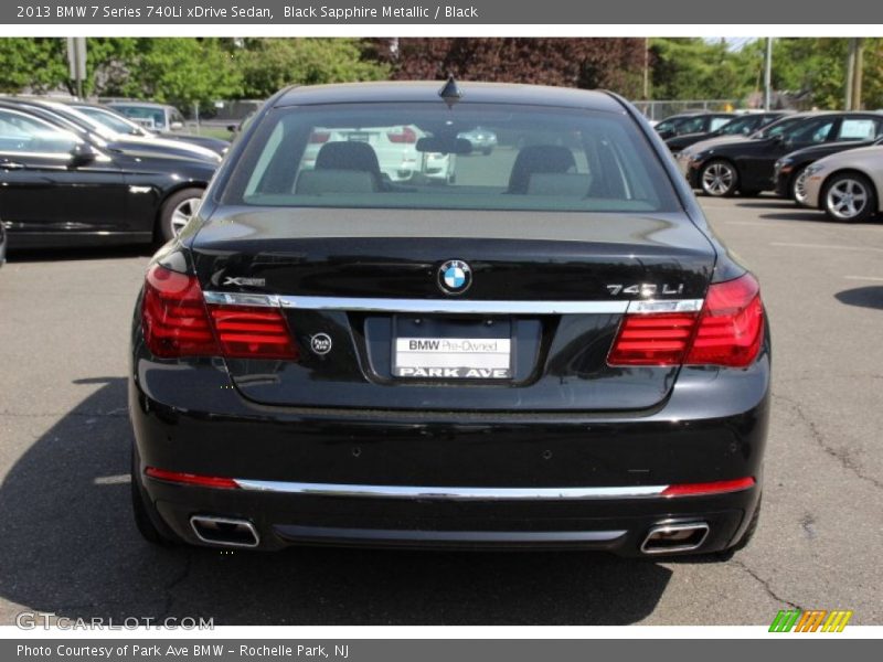 Black Sapphire Metallic / Black 2013 BMW 7 Series 740Li xDrive Sedan