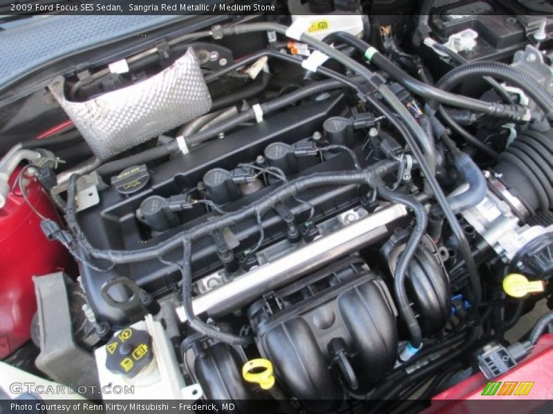 Sangria Red Metallic / Medium Stone 2009 Ford Focus SES Sedan