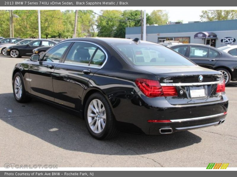 Black Sapphire Metallic / Black 2013 BMW 7 Series 740Li xDrive Sedan