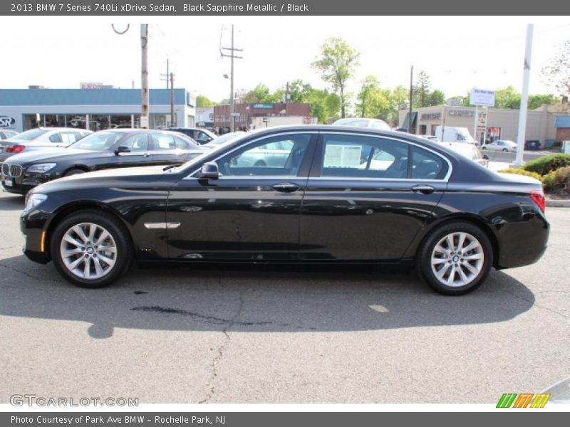 Black Sapphire Metallic / Black 2013 BMW 7 Series 740Li xDrive Sedan