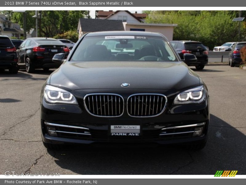 Black Sapphire Metallic / Black 2013 BMW 7 Series 740Li xDrive Sedan