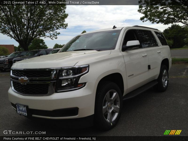 White Diamond Tricoat / Cocoa/Dune 2015 Chevrolet Tahoe LT 4WD