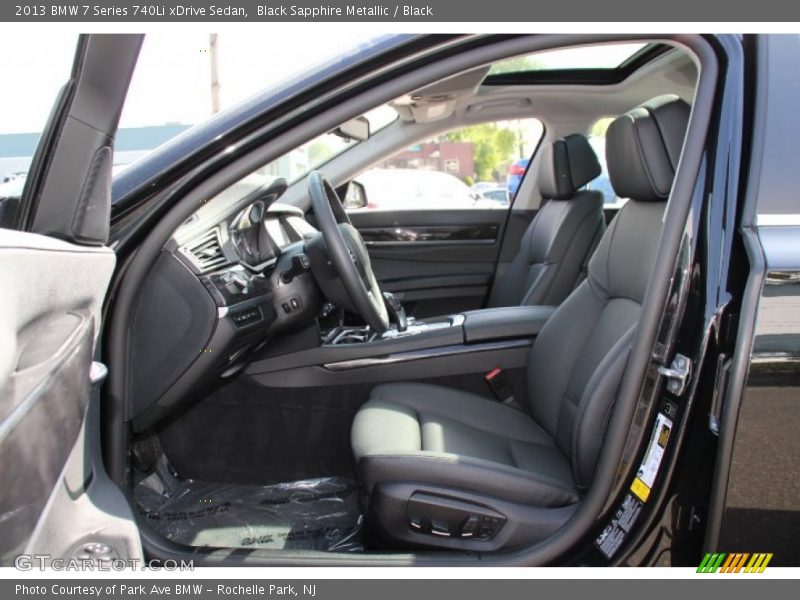  2013 7 Series 740Li xDrive Sedan Black Interior