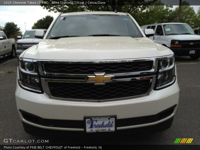 White Diamond Tricoat / Cocoa/Dune 2015 Chevrolet Tahoe LT 4WD