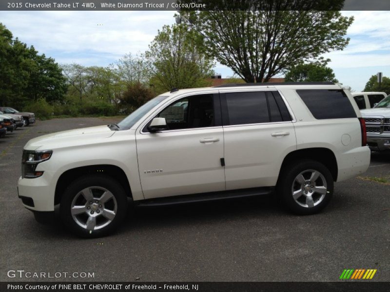 White Diamond Tricoat / Cocoa/Dune 2015 Chevrolet Tahoe LT 4WD