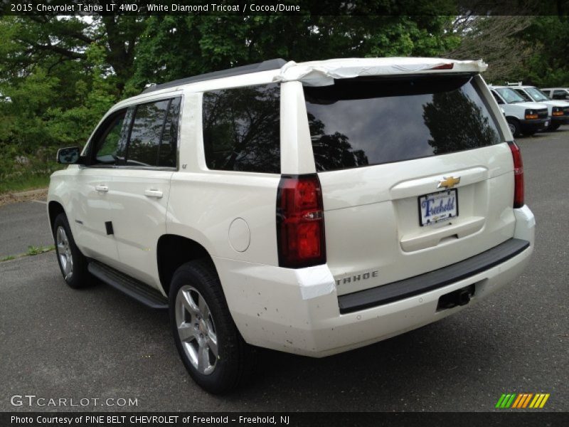 White Diamond Tricoat / Cocoa/Dune 2015 Chevrolet Tahoe LT 4WD