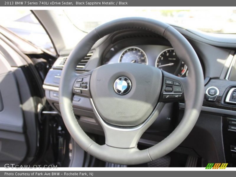 Black Sapphire Metallic / Black 2013 BMW 7 Series 740Li xDrive Sedan