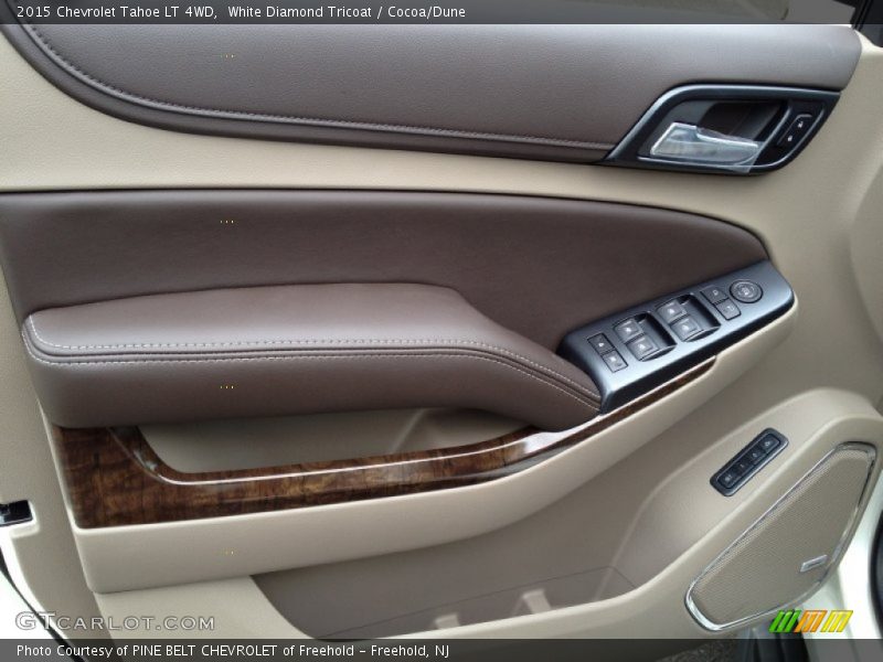 White Diamond Tricoat / Cocoa/Dune 2015 Chevrolet Tahoe LT 4WD