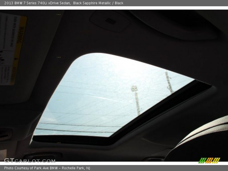 Black Sapphire Metallic / Black 2013 BMW 7 Series 740Li xDrive Sedan