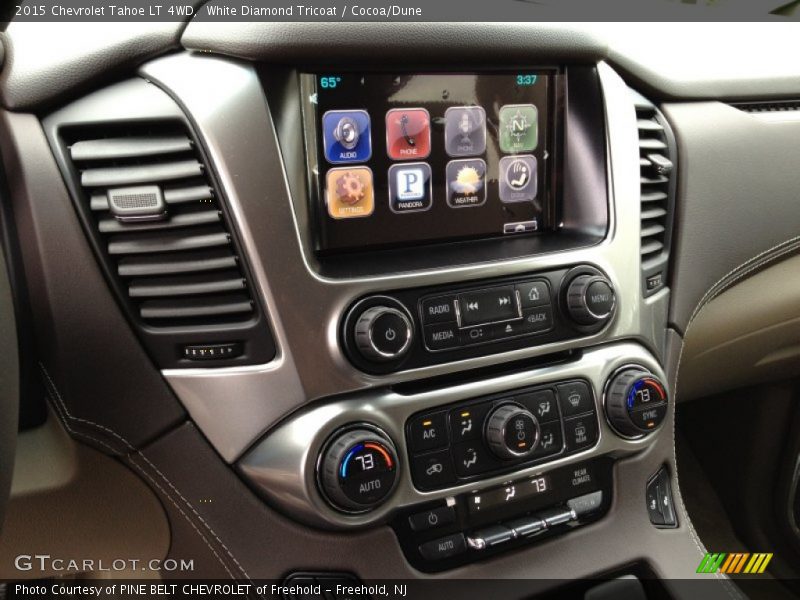 White Diamond Tricoat / Cocoa/Dune 2015 Chevrolet Tahoe LT 4WD
