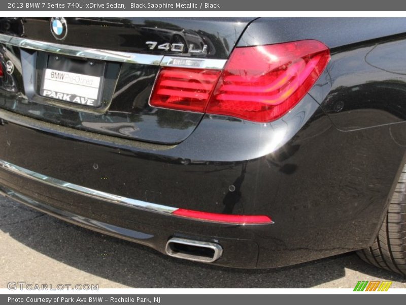 Black Sapphire Metallic / Black 2013 BMW 7 Series 740Li xDrive Sedan
