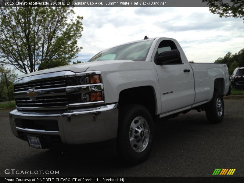 Summit White / Jet Black/Dark Ash 2015 Chevrolet Silverado 2500HD LT Regular Cab 4x4