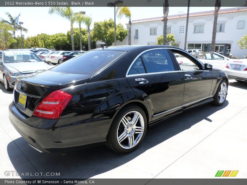 Black / Black 2012 Mercedes-Benz S 550 Sedan