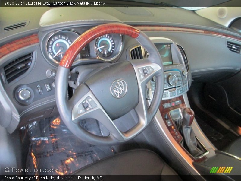 Carbon Black Metallic / Ebony 2010 Buick LaCrosse CXS