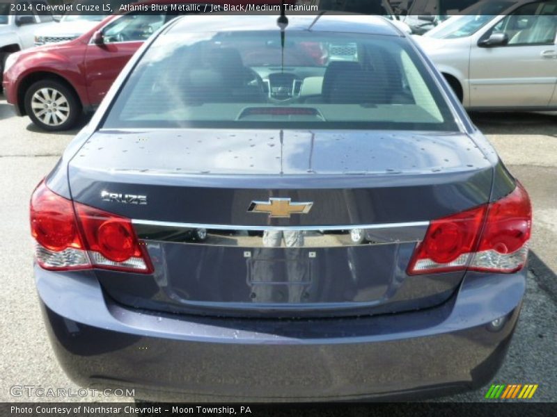 Atlantis Blue Metallic / Jet Black/Medium Titanium 2014 Chevrolet Cruze LS