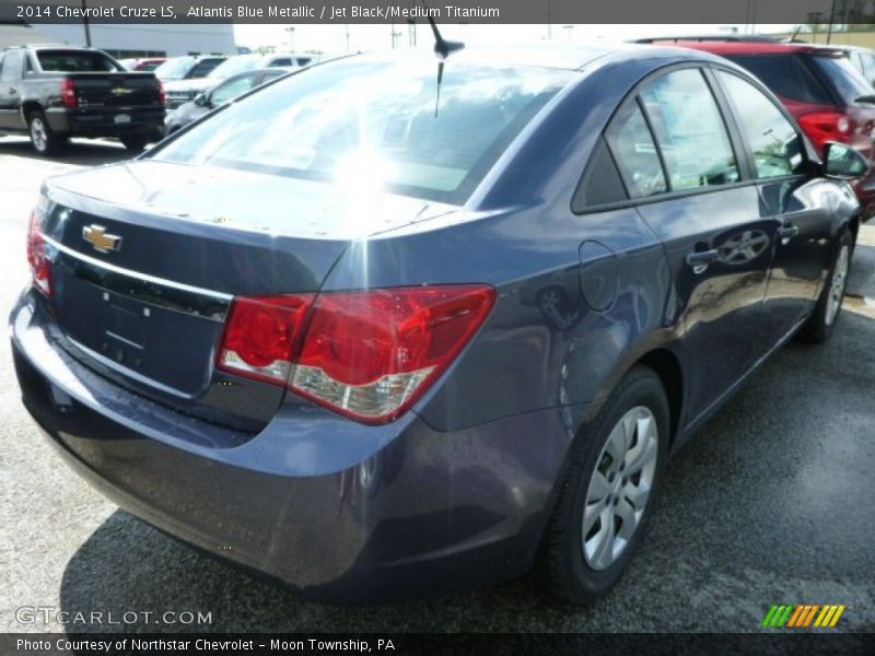 Atlantis Blue Metallic / Jet Black/Medium Titanium 2014 Chevrolet Cruze LS
