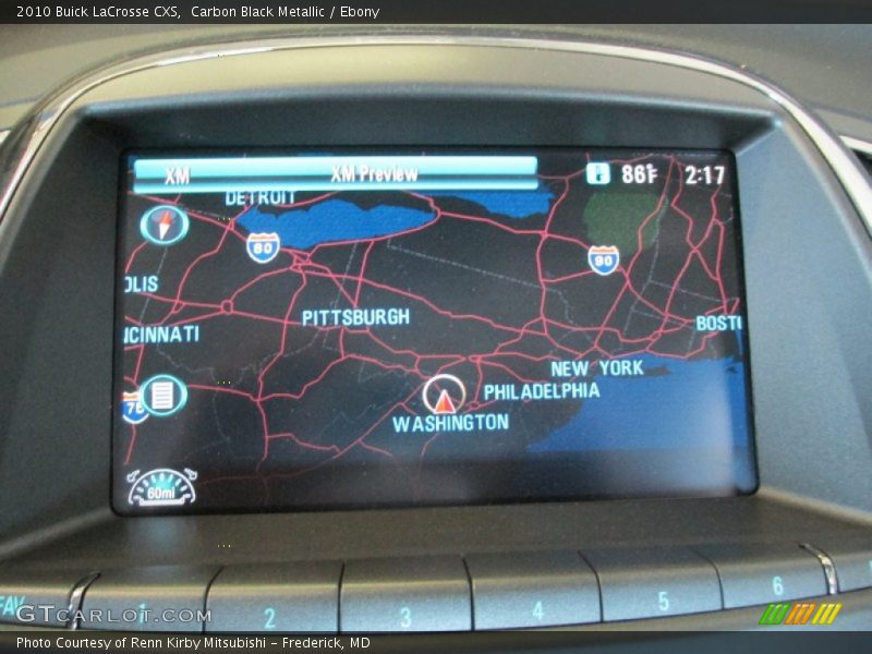 Carbon Black Metallic / Ebony 2010 Buick LaCrosse CXS