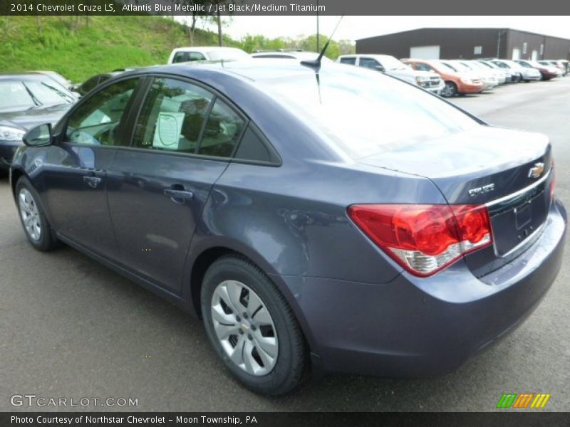 Atlantis Blue Metallic / Jet Black/Medium Titanium 2014 Chevrolet Cruze LS