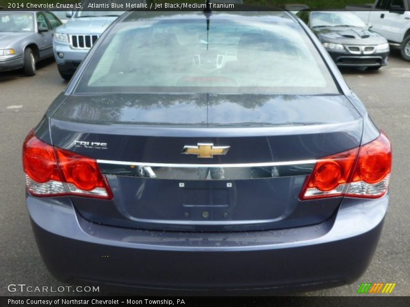 Atlantis Blue Metallic / Jet Black/Medium Titanium 2014 Chevrolet Cruze LS