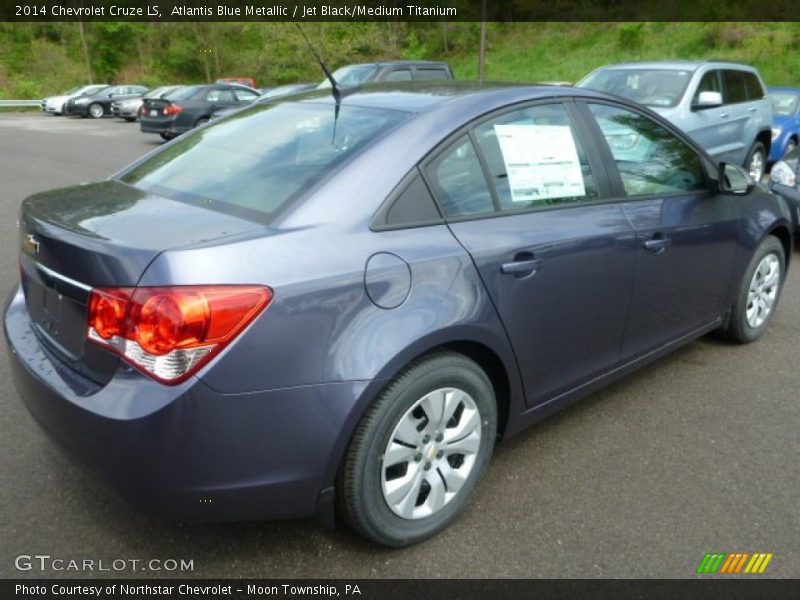 Atlantis Blue Metallic / Jet Black/Medium Titanium 2014 Chevrolet Cruze LS