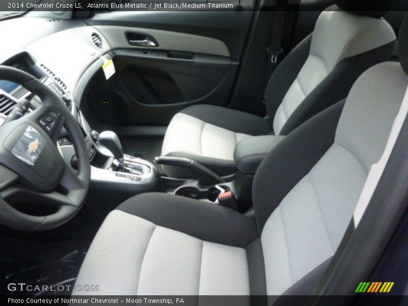 Atlantis Blue Metallic / Jet Black/Medium Titanium 2014 Chevrolet Cruze LS