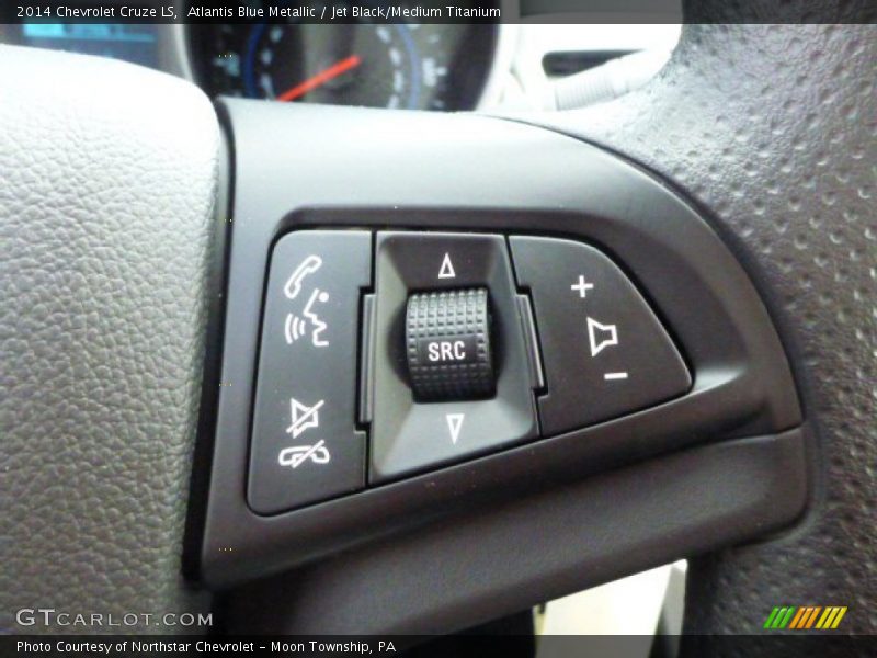 Atlantis Blue Metallic / Jet Black/Medium Titanium 2014 Chevrolet Cruze LS