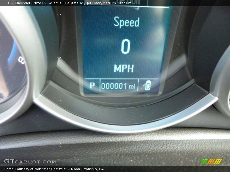 Atlantis Blue Metallic / Jet Black/Medium Titanium 2014 Chevrolet Cruze LS