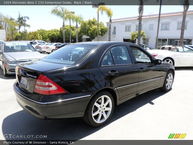 Black / Black 2004 Mercedes-Benz C 230 Kompressor Sedan