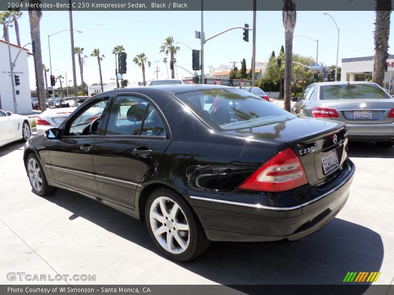 Black / Black 2004 Mercedes-Benz C 230 Kompressor Sedan