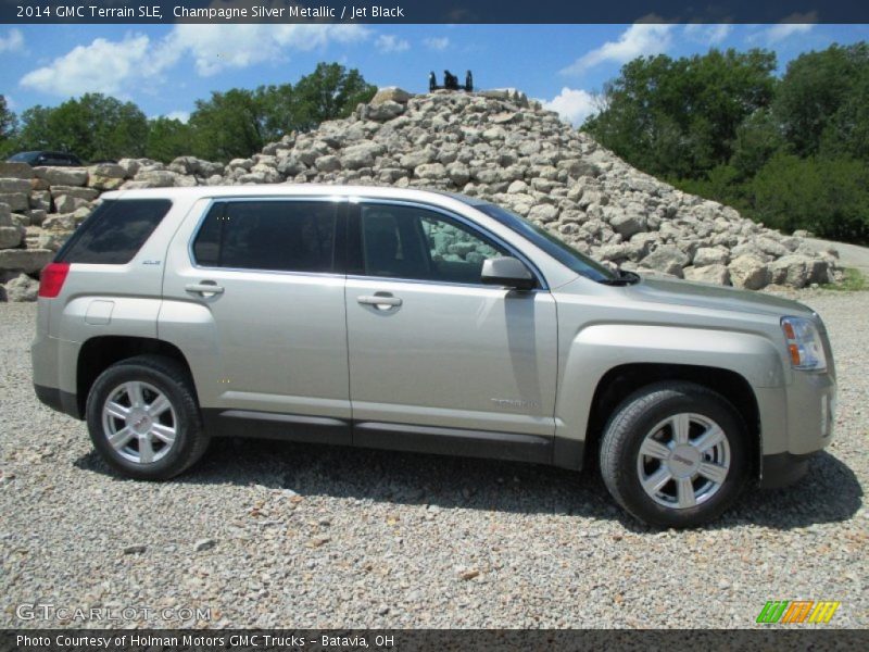Champagne Silver Metallic / Jet Black 2014 GMC Terrain SLE