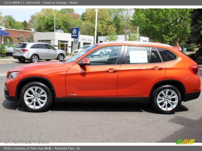 Valencia Orange / Black 2014 BMW X1 xDrive28i