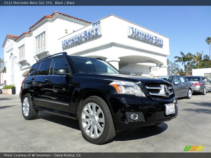 Black / Black 2012 Mercedes-Benz GLK 350