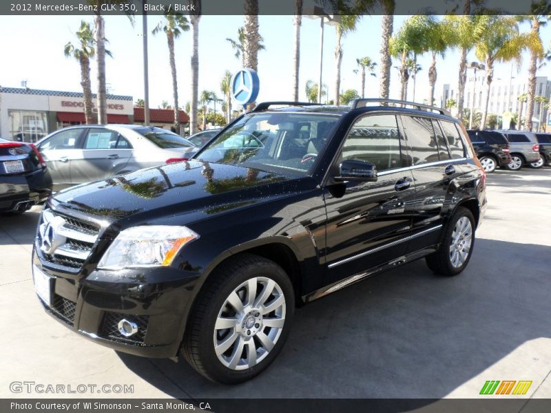 Black / Black 2012 Mercedes-Benz GLK 350