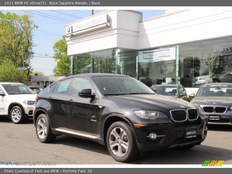 Black Sapphire Metallic / Black 2012 BMW X6 xDrive35i