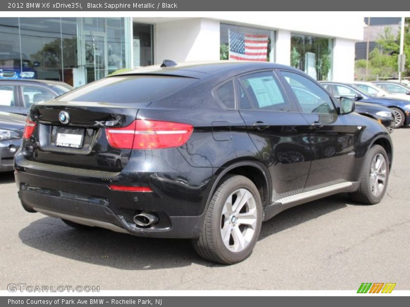 Black Sapphire Metallic / Black 2012 BMW X6 xDrive35i