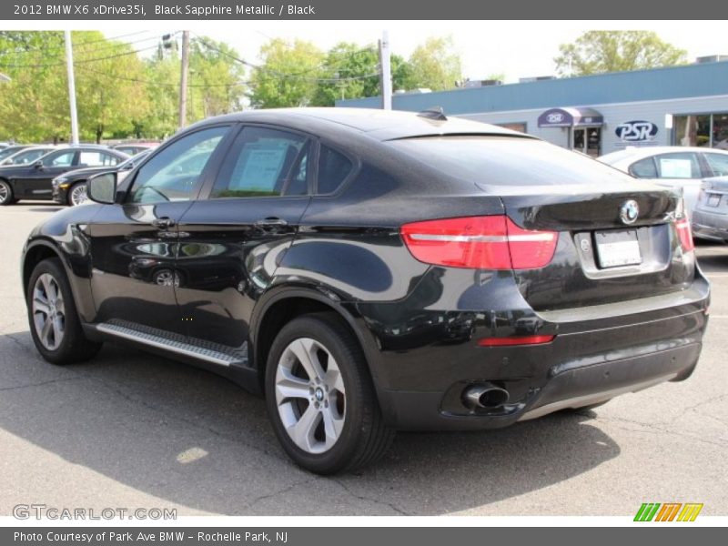 Black Sapphire Metallic / Black 2012 BMW X6 xDrive35i