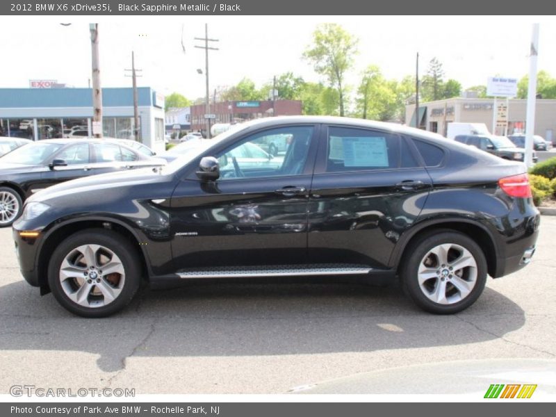 Black Sapphire Metallic / Black 2012 BMW X6 xDrive35i