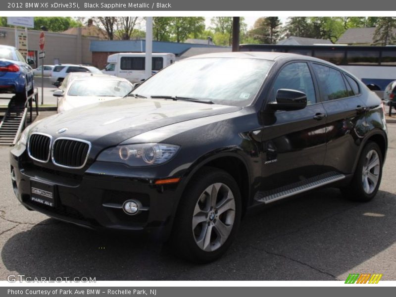 Black Sapphire Metallic / Black 2012 BMW X6 xDrive35i