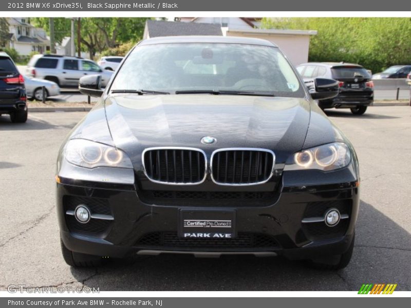 Black Sapphire Metallic / Black 2012 BMW X6 xDrive35i
