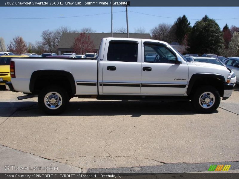 Summit White / Graphite 2002 Chevrolet Silverado 2500 LS Crew Cab