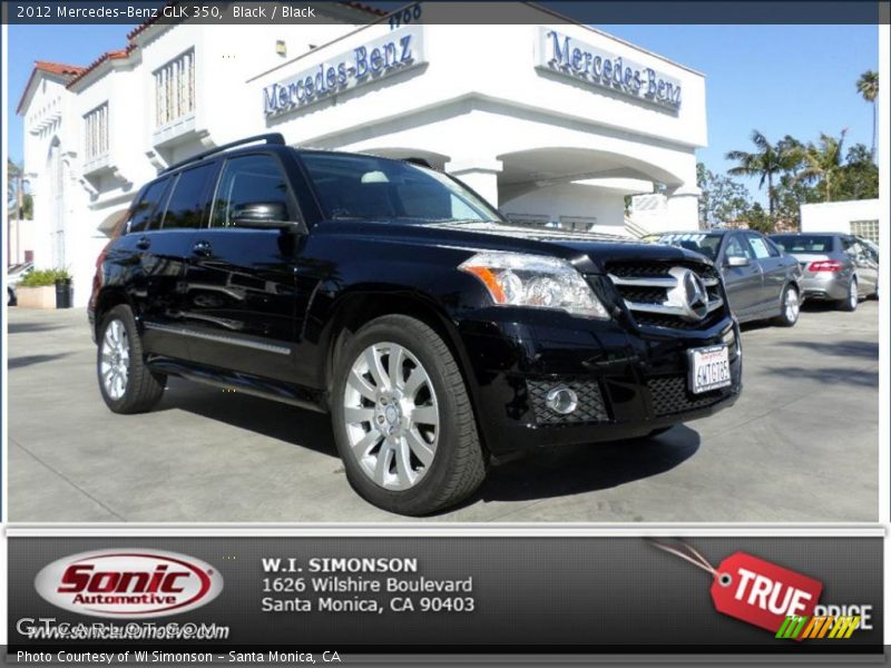 Black / Black 2012 Mercedes-Benz GLK 350