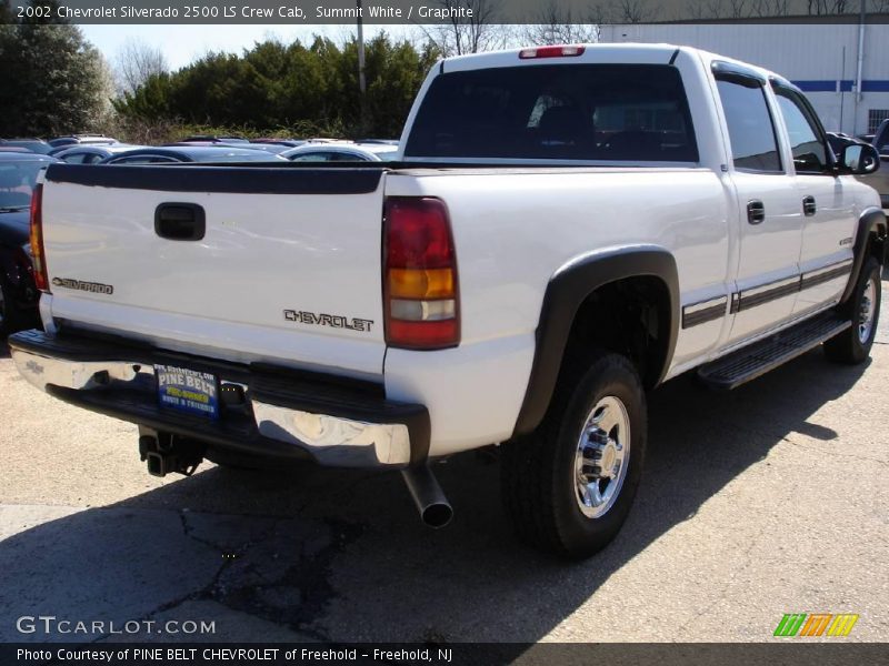 Summit White / Graphite 2002 Chevrolet Silverado 2500 LS Crew Cab