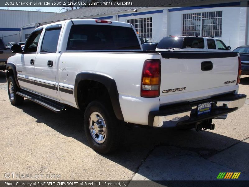 Summit White / Graphite 2002 Chevrolet Silverado 2500 LS Crew Cab