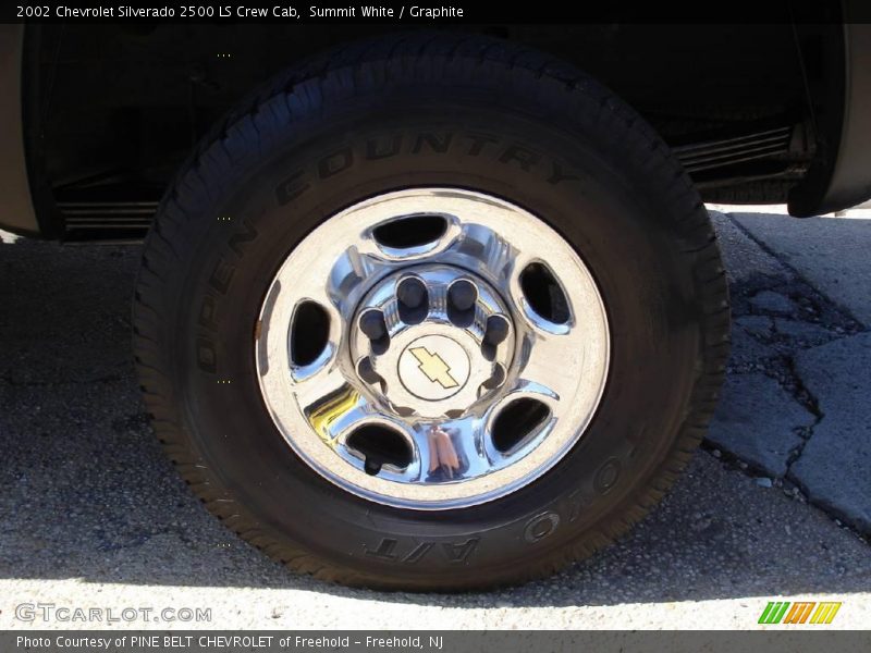 Summit White / Graphite 2002 Chevrolet Silverado 2500 LS Crew Cab