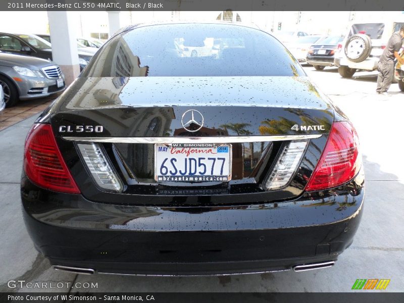 Black / Black 2011 Mercedes-Benz CL 550 4MATIC